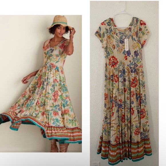 Soft Surroundings Dresses & Skirts - NWT Soft Surroundings Kara Boho Floral Multicolor Fiesta Maxi Dress Small